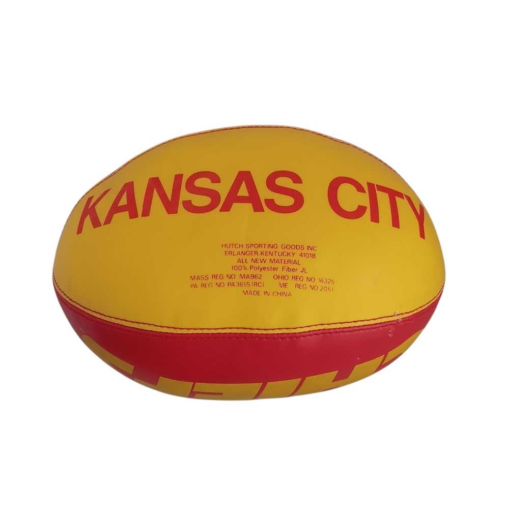 Kansas City Chiefs Mini Plush Hutch Football - Picture 2 of 3